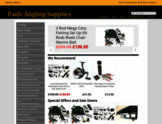 pauls-angling-supplies.co.uk screenshot