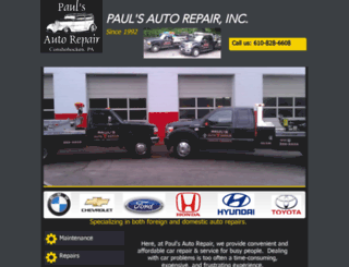 paulsautorepairinc.com screenshot