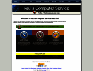 paulscomputerservice.com screenshot