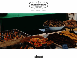 paulsprovisionscatering.com screenshot