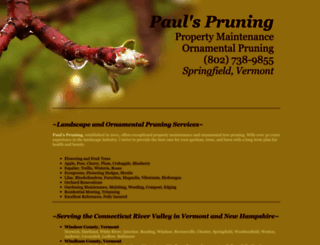 paulspruning.com screenshot