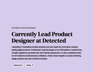 paulwallas.com screenshot