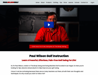 paulwilsongolf.com screenshot