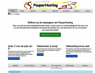 pauperhosting.nl screenshot
