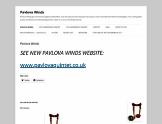 pavlovaquintet.wordpress.com screenshot