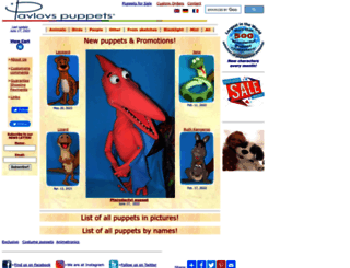 pavlovspuppets.com screenshot