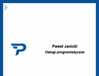 paweljanicki.pl screenshot