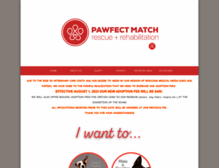 pawfectmatch.org screenshot