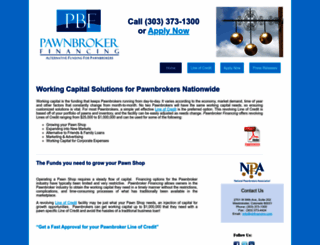 pawnbrokerfinancing.com screenshot
