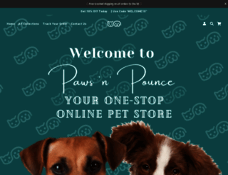 paws-n-pounce.myshopify.com screenshot