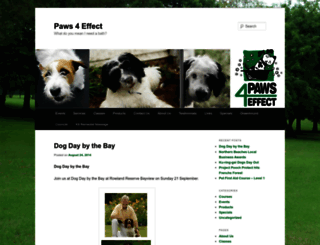paws4effect.com.au screenshot