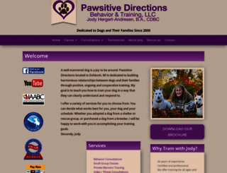 pawsitivedirections.com screenshot