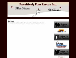pawsitivelypom.rescuegroups.org screenshot