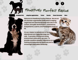 pawsitivelypurrfectrescue.org screenshot