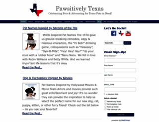 pawsitivelytexas.com screenshot