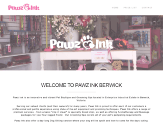pawzink.com.au screenshot