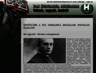 paxhungarica.org screenshot