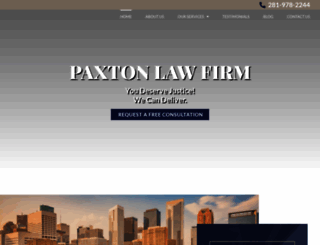 paxtonlaw.com screenshot