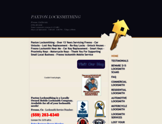 paxtonlocksmithing.com screenshot