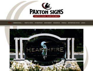 paxtonsigns.com screenshot