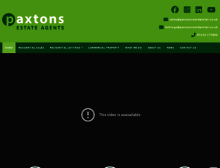 paxtonsresidential.co.uk screenshot