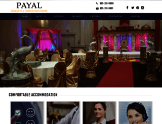 payalbanquets.com screenshot