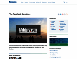 paycheck-chronicles.military.com screenshot
