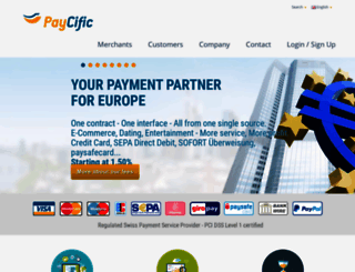 paycific.com screenshot