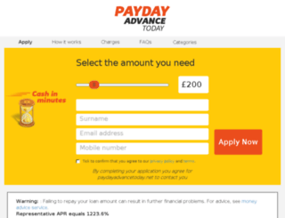 paydayadvancetoday.net screenshot