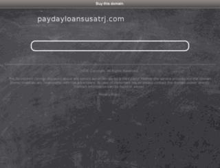 paydayloansusatrj.com screenshot