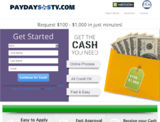 paydaysostv.usloanadvances.com screenshot
