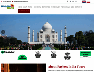 paylesstoursindia.com screenshot