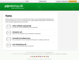 payment.pointshop.dk screenshot