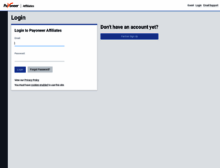 payoneeracquisition.hasoffers.com screenshot