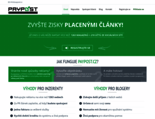paypost.cz screenshot