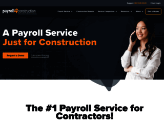 payroll4construction.com screenshot