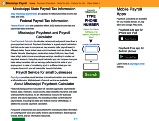 payrollmississippi.com screenshot