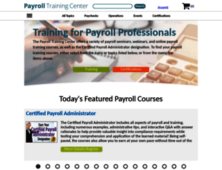 payrolltrainingcenter.com screenshot