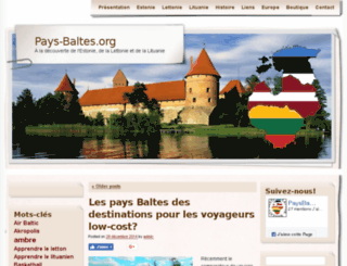 pays-baltes.org screenshot
