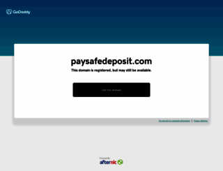 paysafedeposit.com screenshot