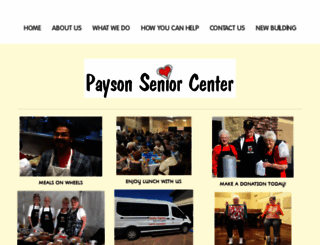 paysonseniorcenter.org screenshot