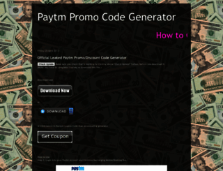 paytmpromocodegenerator.blogspot.in screenshot