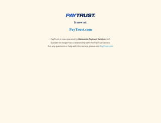 paytrust.quicken.com screenshot