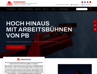 pb-arbeitsbuehnen.de screenshot