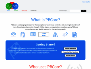 pbcore.org screenshot