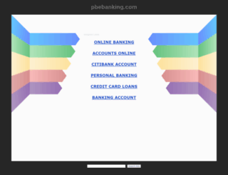 pbebanking.com screenshot