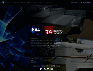 pbltrailers.com.au screenshot