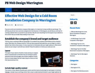 pbwebdesign-warrington.co.uk screenshot