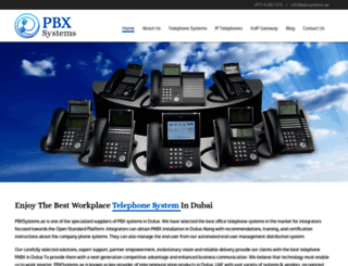 pbxsystems.ae screenshot