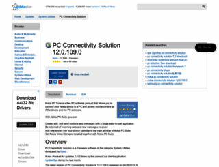 pc-connectivity-solution.updatestar.com screenshot
